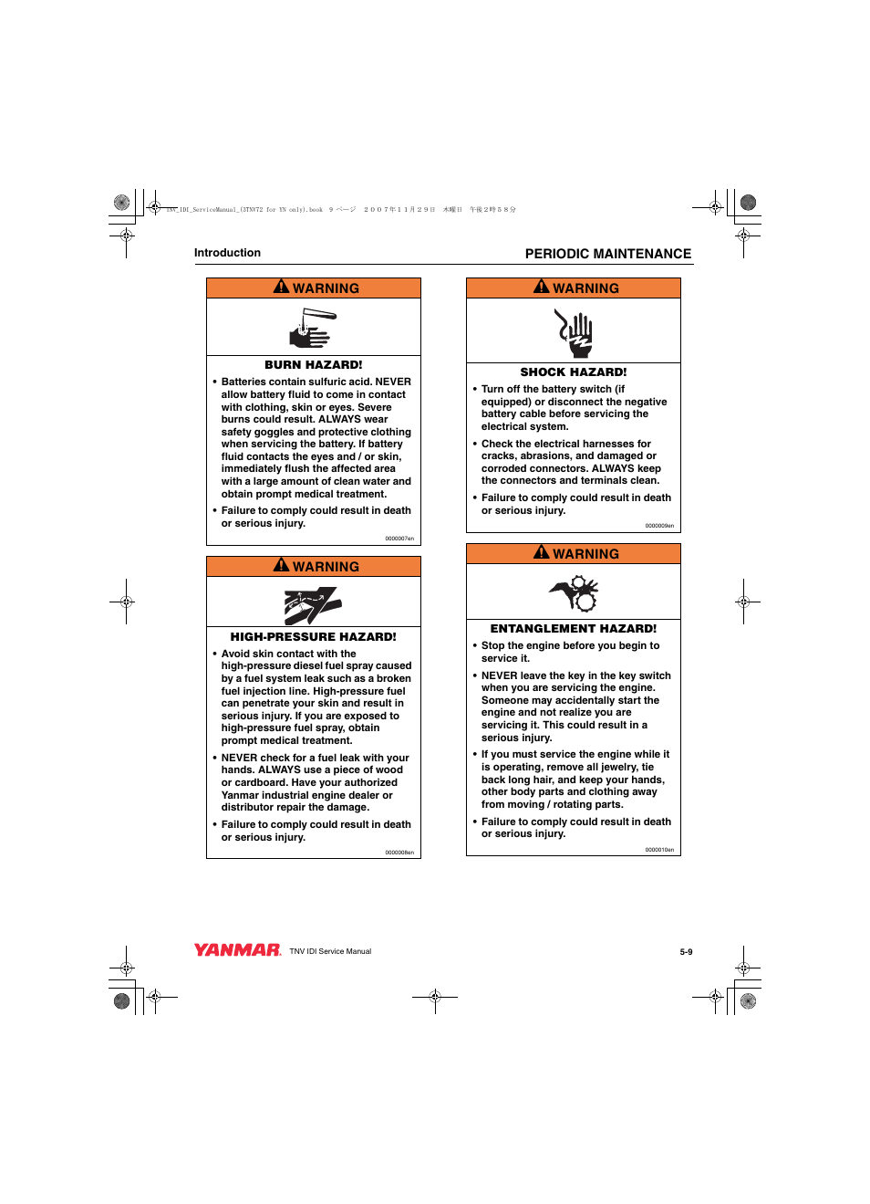 Cub Cadet Yanmar 3TNV72 User Manual | Page 70 / 283