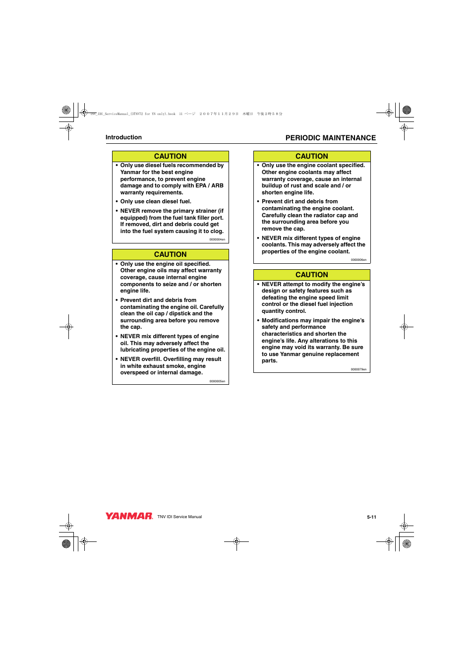 Cub Cadet Yanmar 3TNV72 User Manual | Page 72 / 283