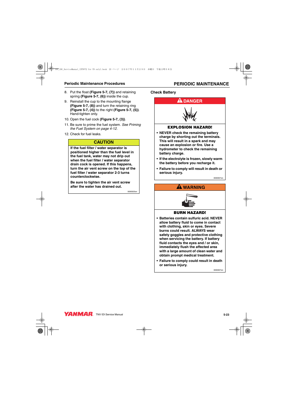 Cub Cadet Yanmar 3TNV72 User Manual | Page 84 / 283