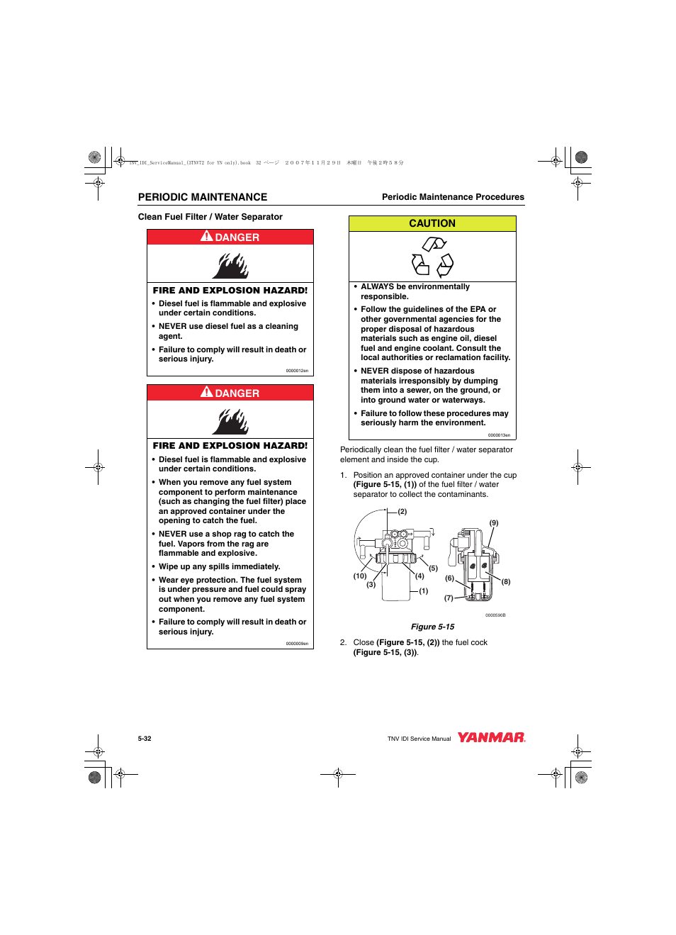 Cub Cadet Yanmar 3TNV72 User Manual | Page 93 / 283