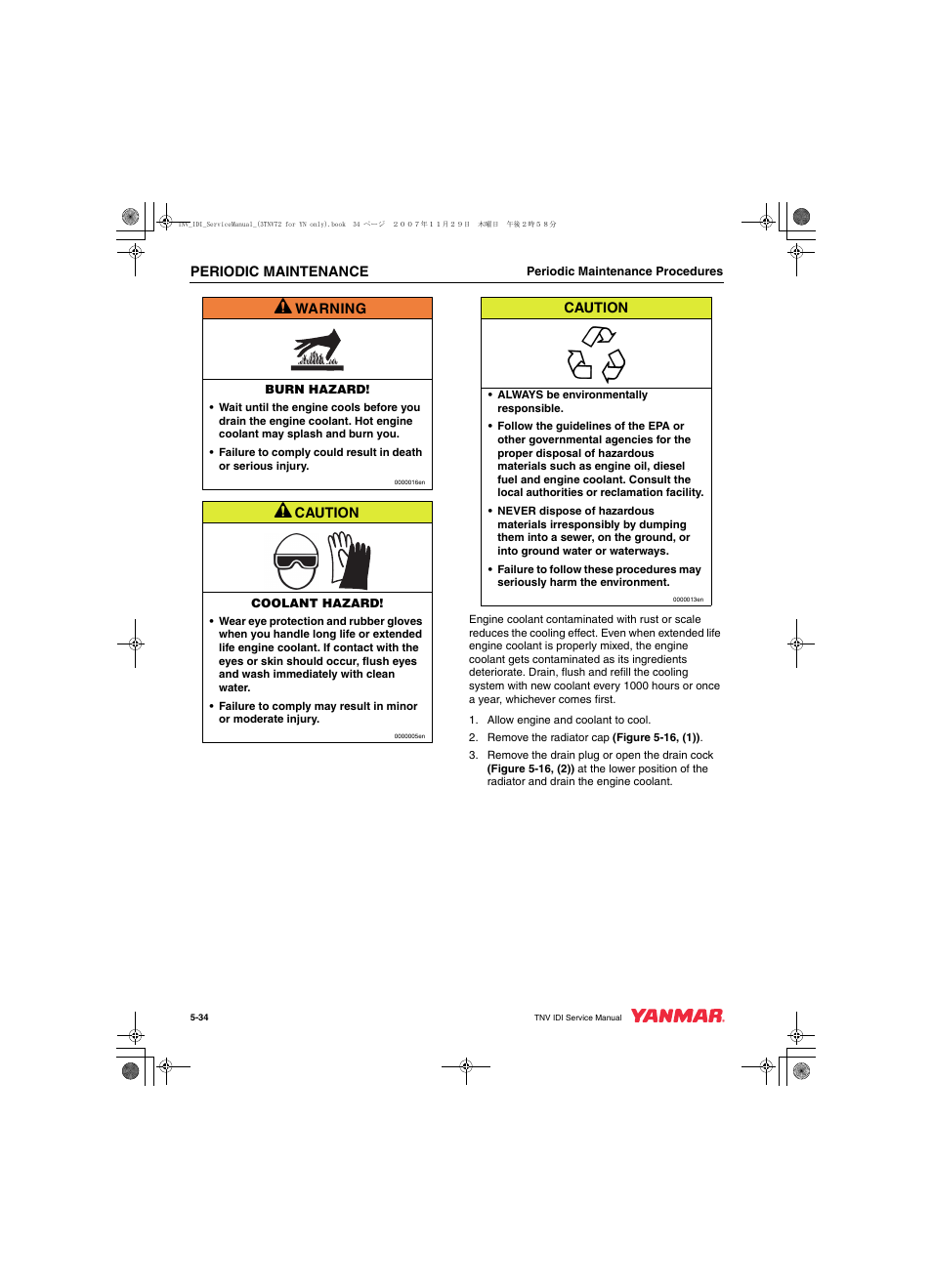 Cub Cadet Yanmar 3TNV72 User Manual | Page 95 / 283