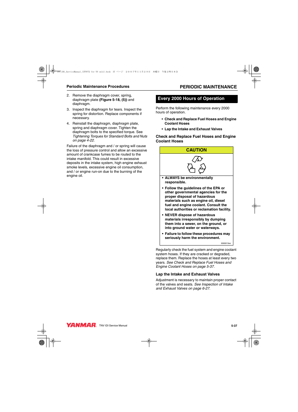 Cub Cadet Yanmar 3TNV72 User Manual | Page 98 / 283