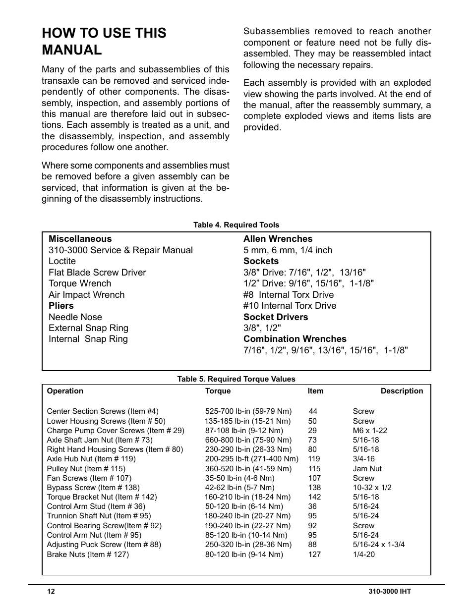 How to use this manual | Cub Cadet 310-3000 User Manual | Page 16 / 40