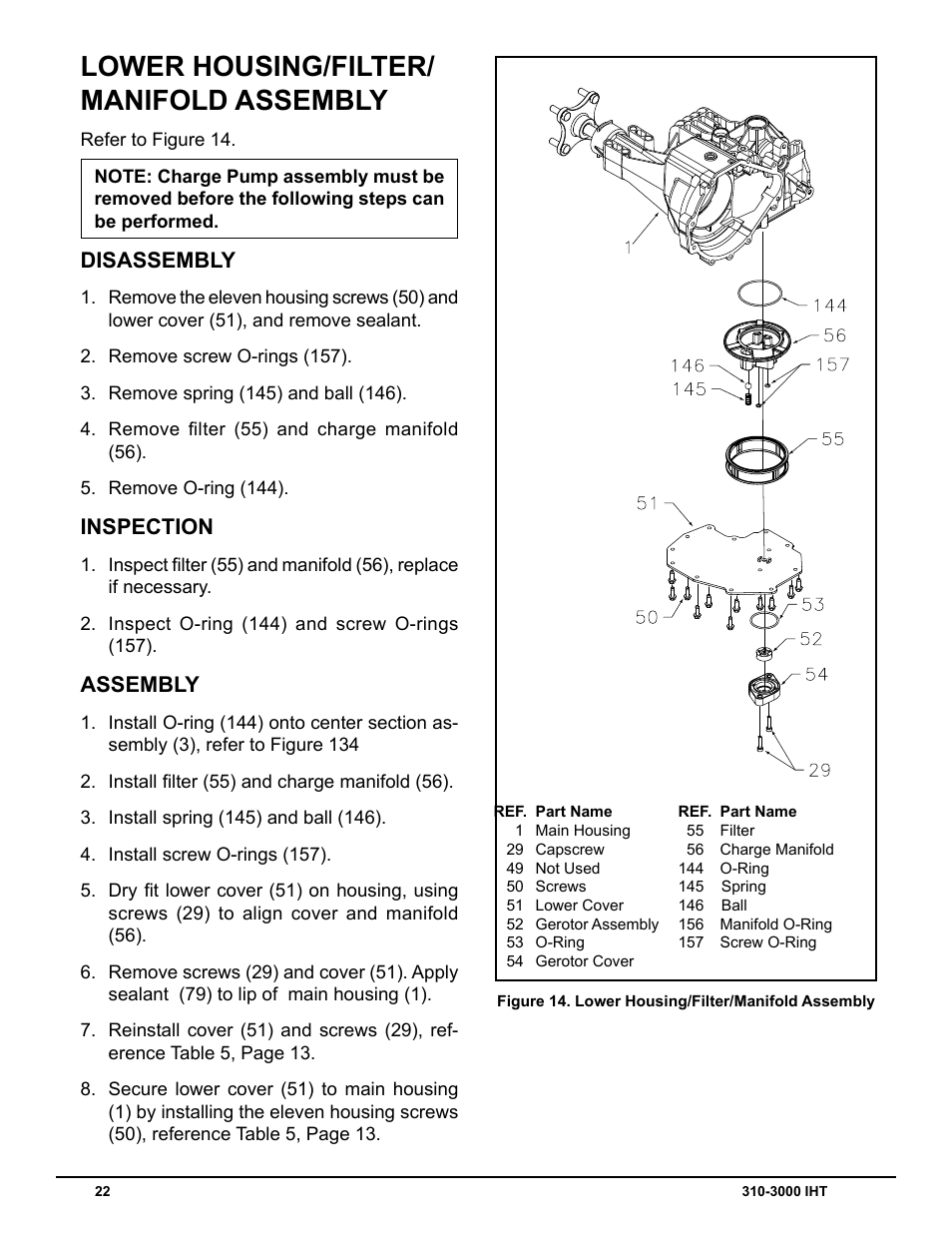 Lower housing/filter/ manifold assembly | Cub Cadet 310-3000 User Manual | Page 26 / 40
