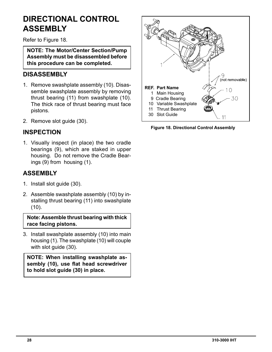 Directional control assembly | Cub Cadet 310-3000 User Manual | Page 32 / 40