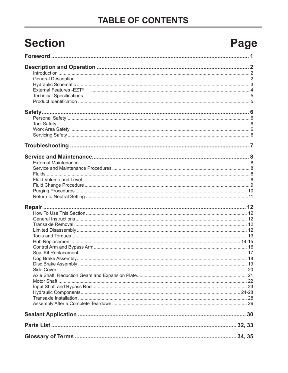 Cub Cadet ZD User Manual | Page 3 / 40