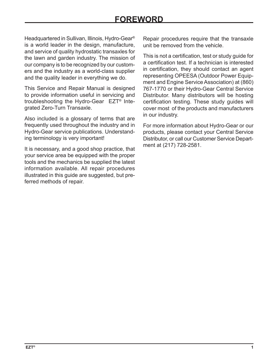 Foreword | Cub Cadet ZD User Manual | Page 4 / 40