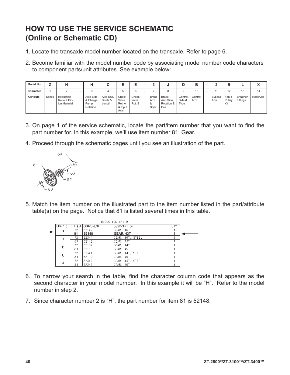 Cub Cadet ZT-3400 User Manual | Page 42 / 52