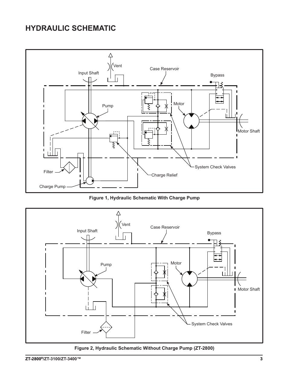 Hydraulic schematic | Cub Cadet ZT-3400 User Manual | Page 5 / 52
