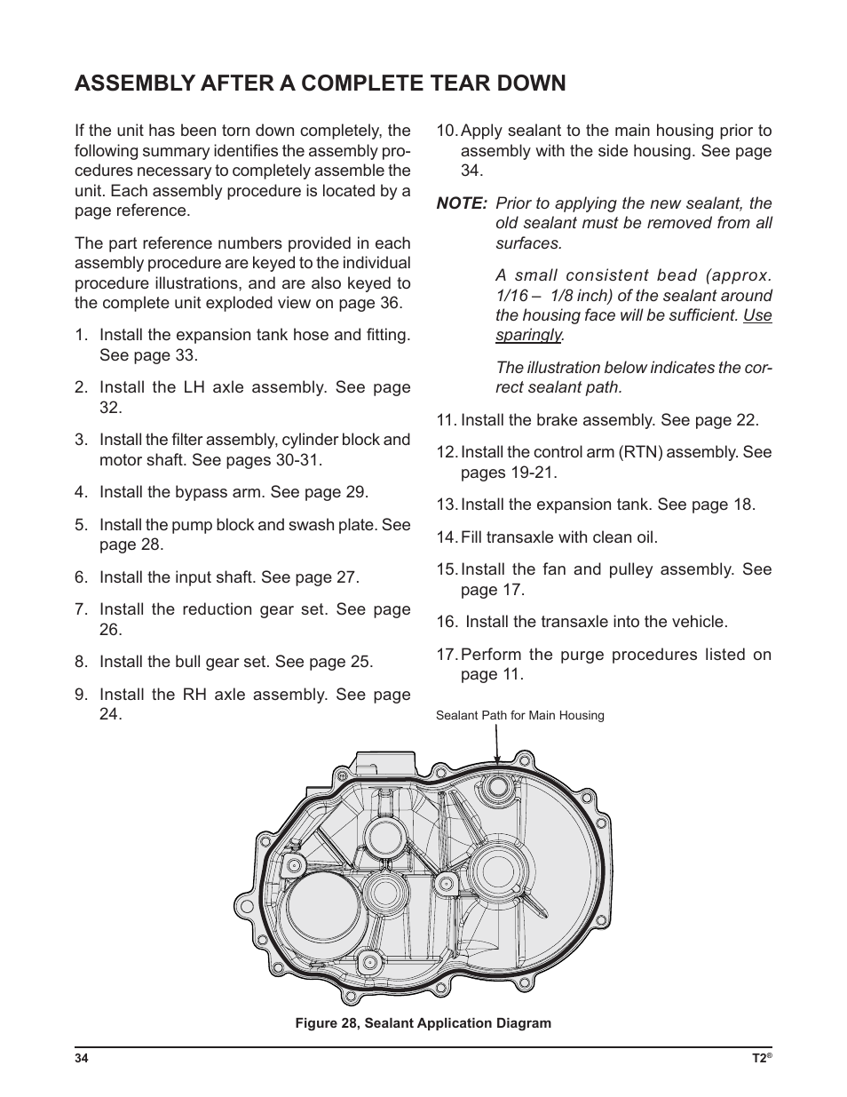 Assembly after a complete tear down | Cub Cadet T2-HP User Manual | Page 38 / 48
