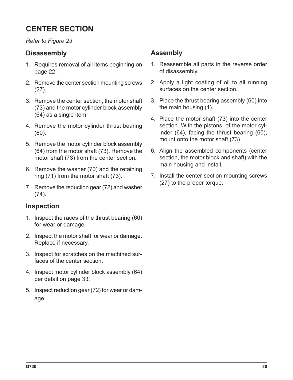 Cub Cadet G730 User Manual | Page 32 / 48