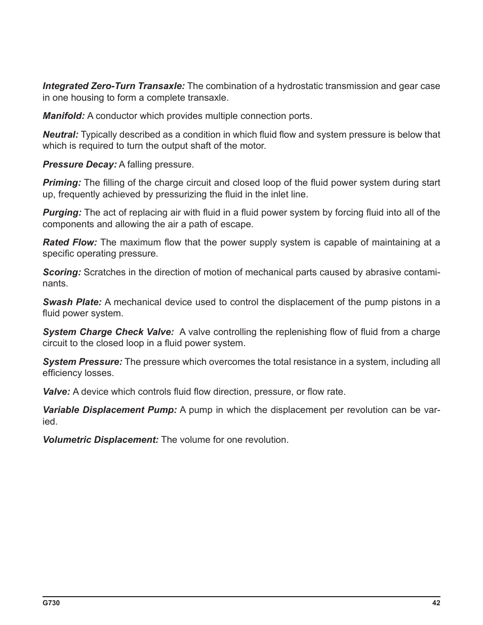 Cub Cadet G730 User Manual | Page 44 / 48