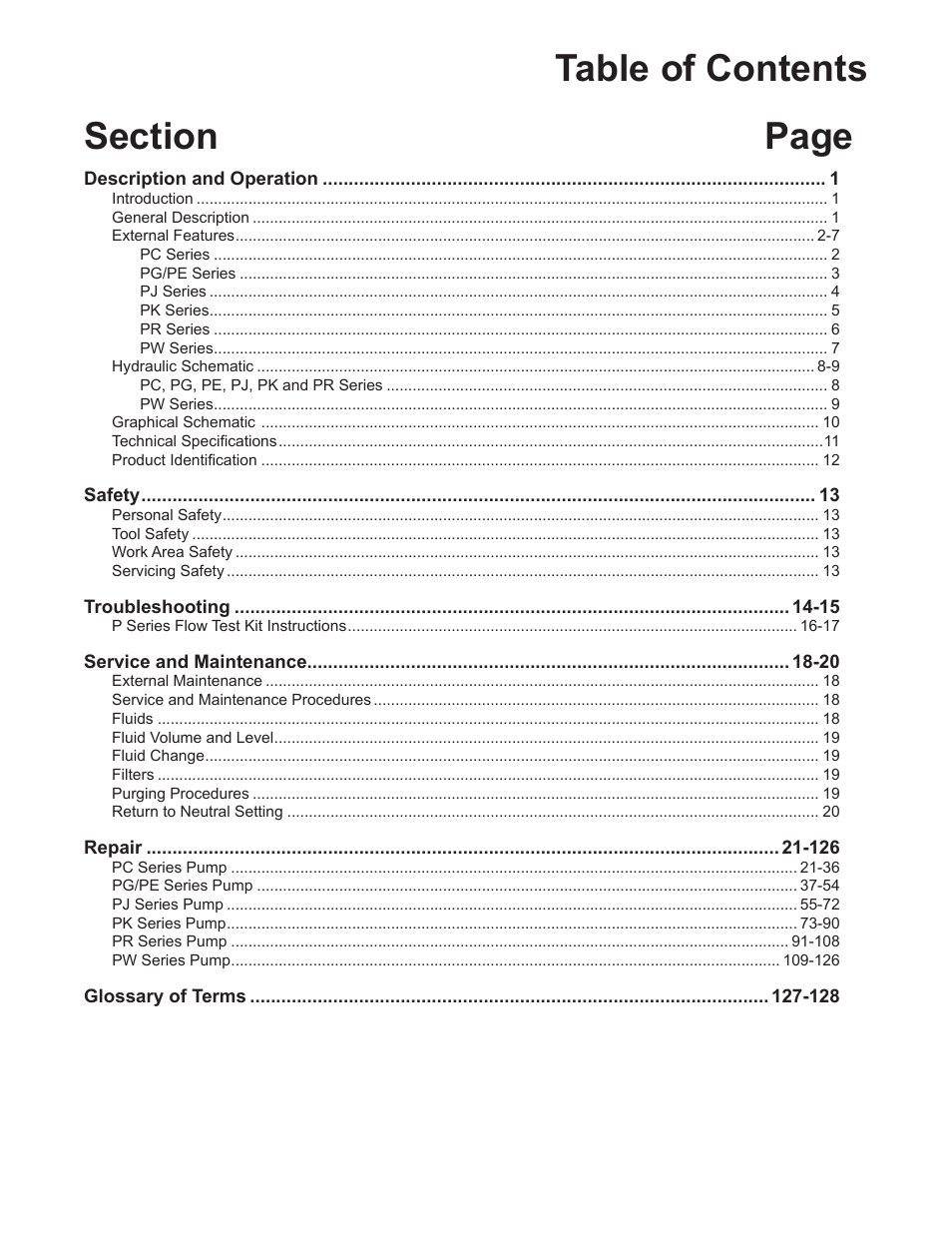 Cub Cadet P Series User Manual | Page 3 / 136