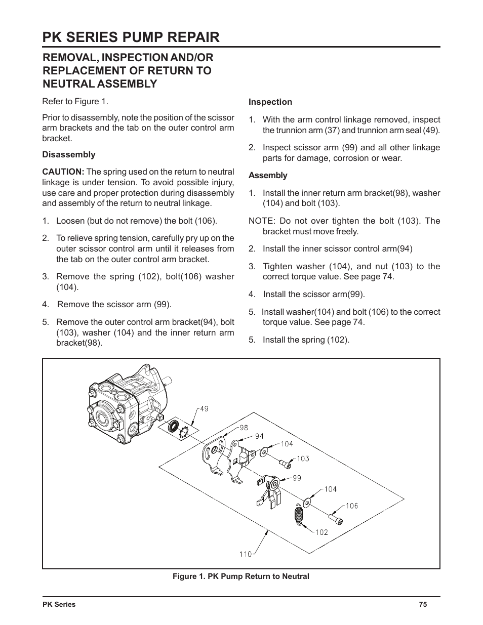 Pk series pump repair | Cub Cadet P Series User Manual | Page 80 / 136