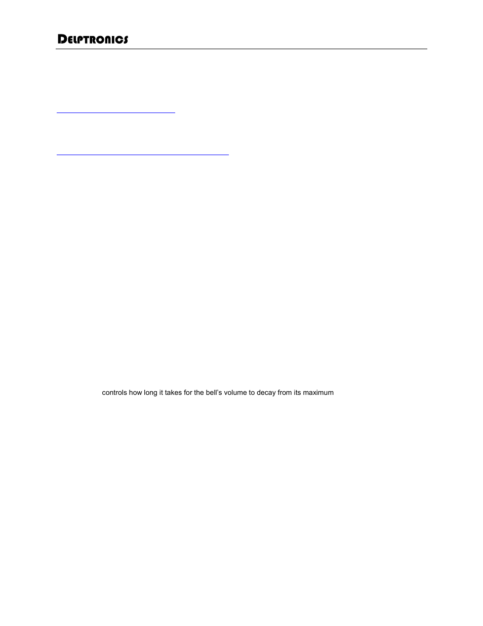 Delptronics ThunderBell User Manual | 8 pages