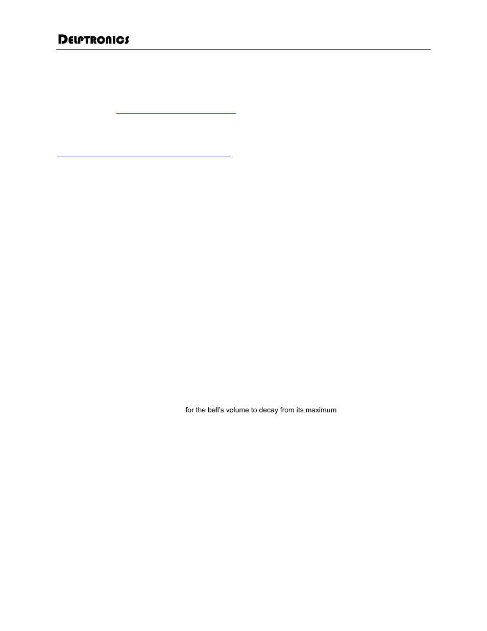 Delptronics ThunderBell User Manual | 10 pages