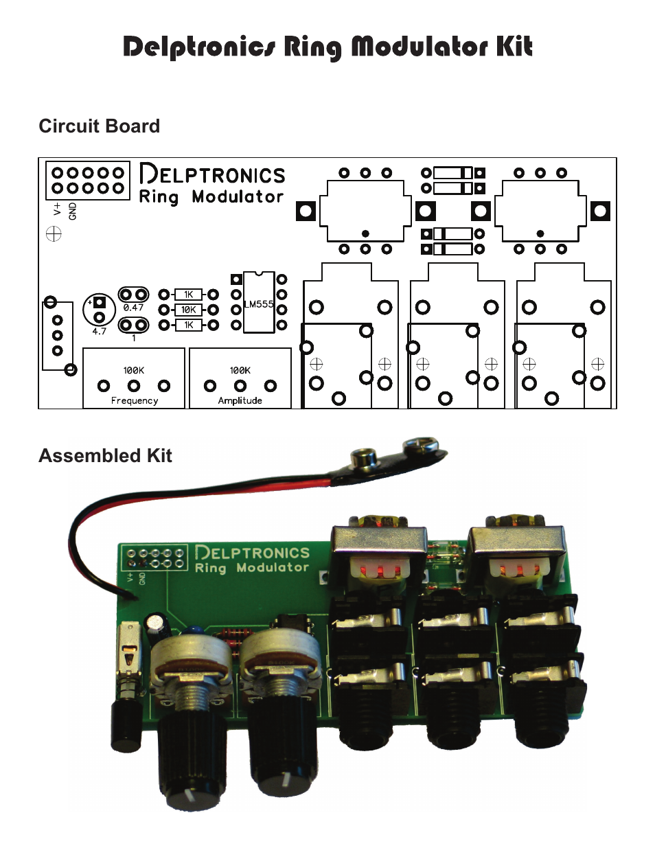 Delptronics Ring Modulator User Manual | Page 2 / 2
