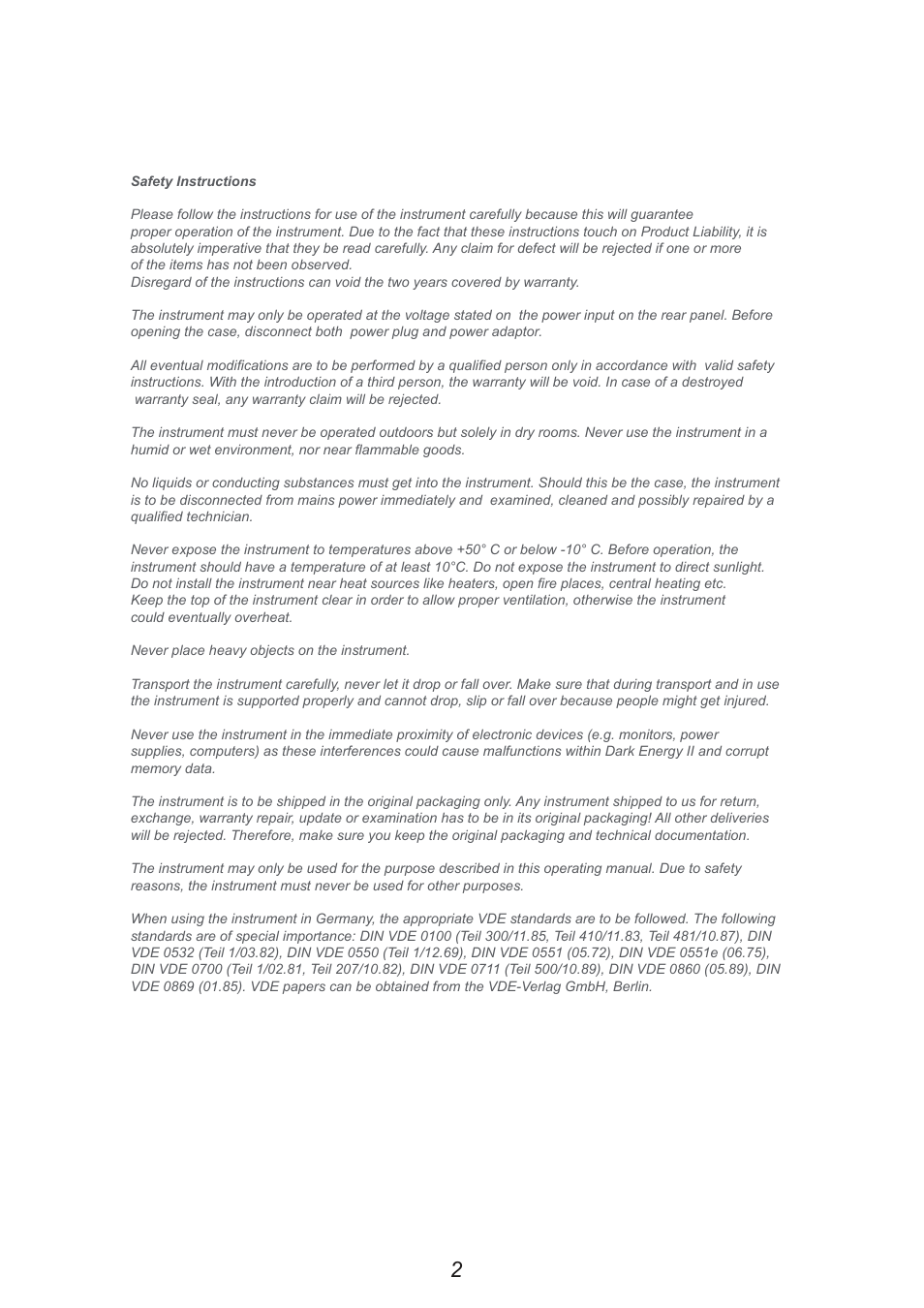 Doepfer Dark Energy II User Manual | Page 2 / 32