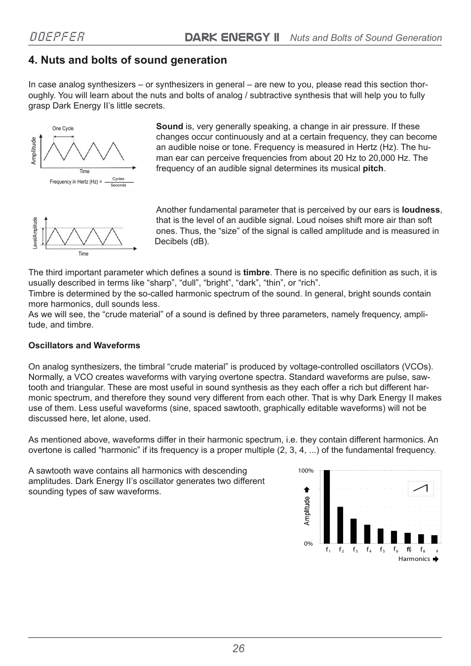 Dark energy ii doepfer, Nuts and bolts of sound generation | Doepfer Dark Energy II User Manual | Page 26 / 32