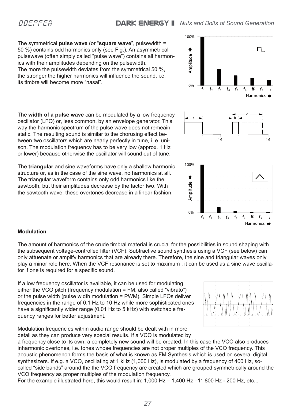 Dark energy ii doepfer, Nuts and bolts of sound generation | Doepfer Dark Energy II User Manual | Page 27 / 32