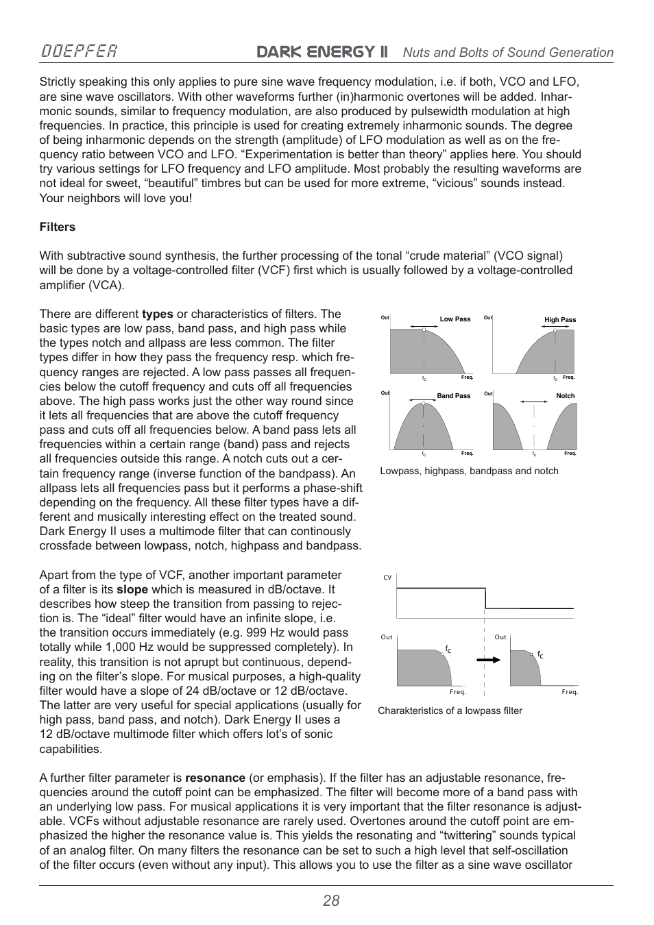 Dark energy ii doepfer, Nuts and bolts of sound generation | Doepfer Dark Energy II User Manual | Page 28 / 32