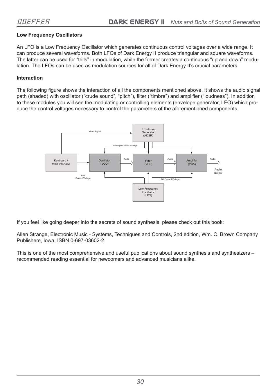 Dark energy ii doepfer, Nuts and bolts of sound generation | Doepfer Dark Energy II User Manual | Page 30 / 32