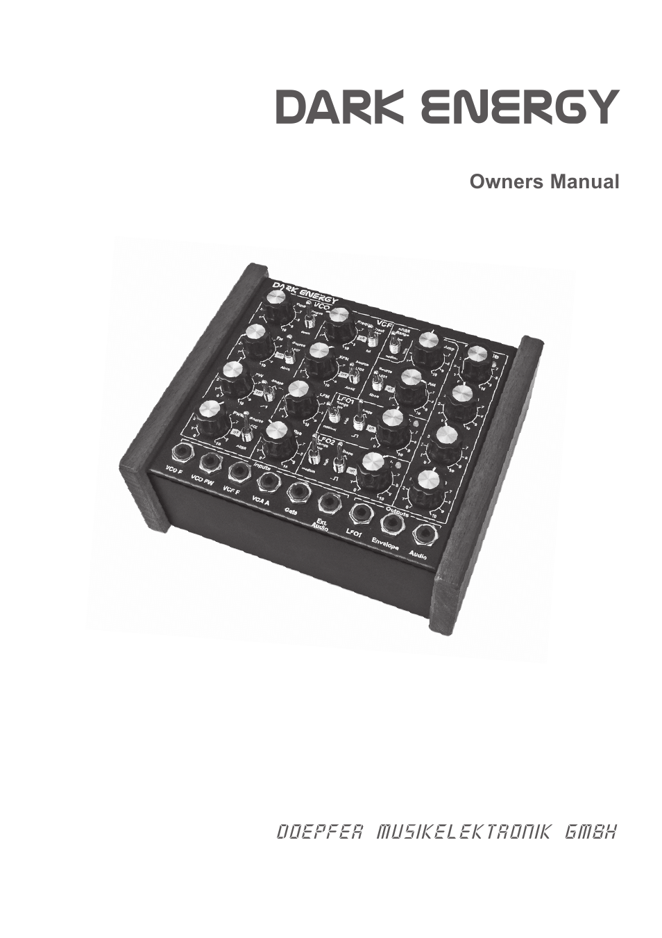 Doepfer Dark Energy I  (device no longer available) User Manual | 44 pages