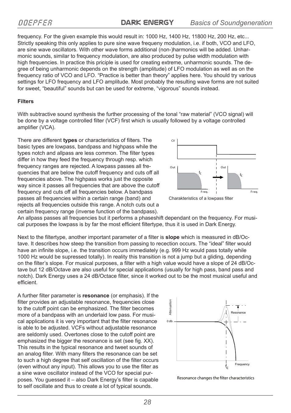 Dark energy doepfer, Basics of soundgeneration | Doepfer Dark Energy I  (device no longer available) User Manual | Page 28 / 44