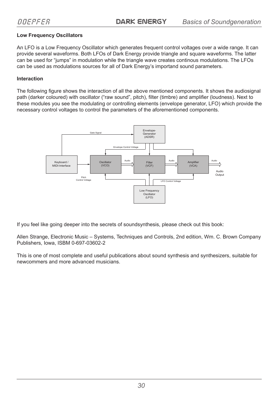 Dark energy doepfer, Basics of soundgeneration | Doepfer Dark Energy I  (device no longer available) User Manual | Page 30 / 44