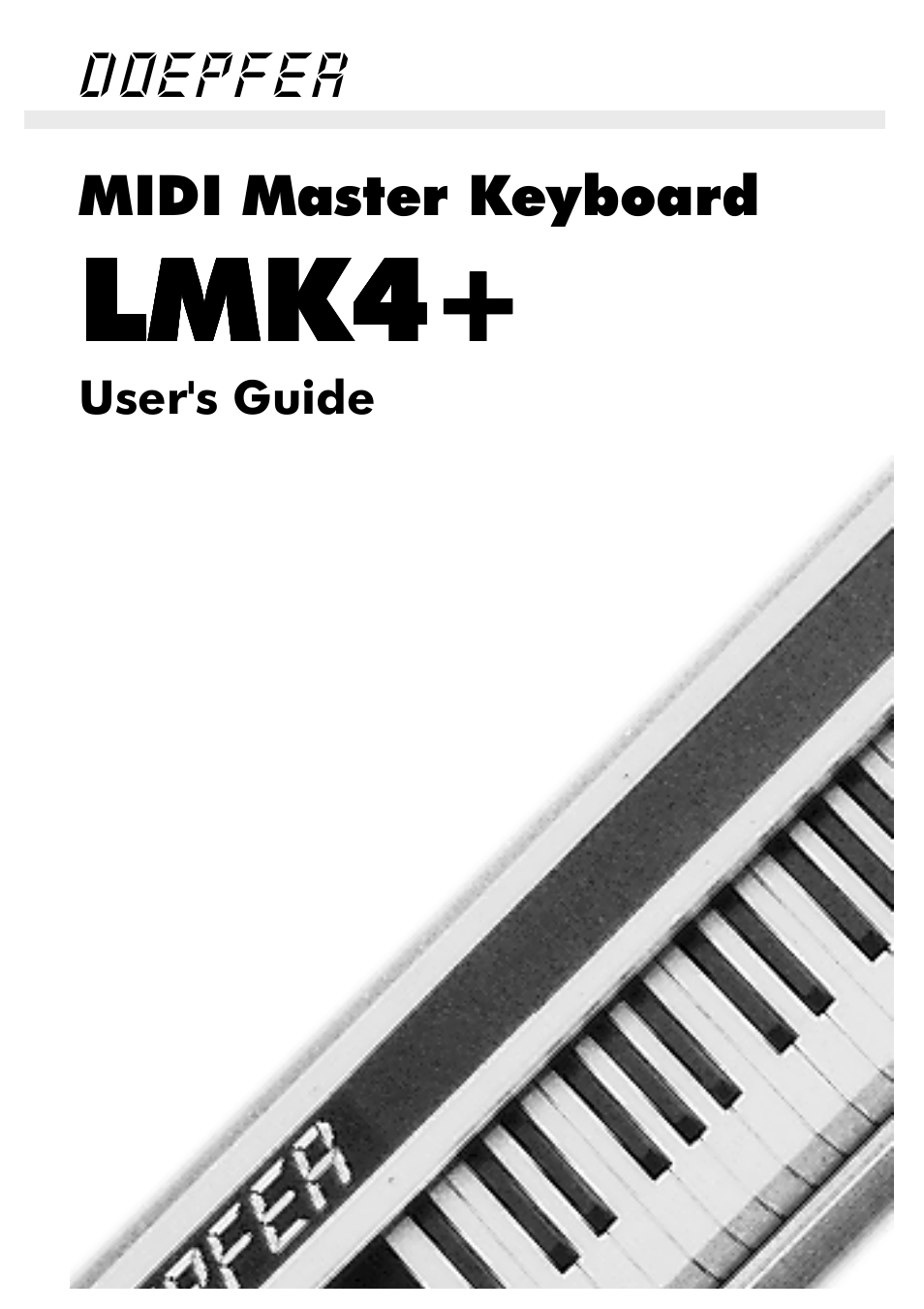 Doepfer LMK4+ Midi Master Keyboard (new version with USB) User Manual | 24 pages