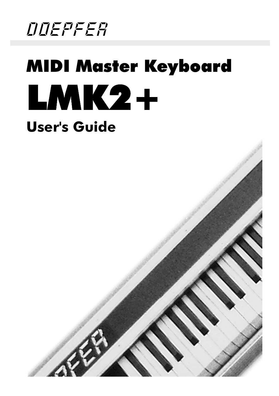 Doepfer LMK2+ Midi Master Keyboard (old version without USB, no longer available) User Manual | 13 pages