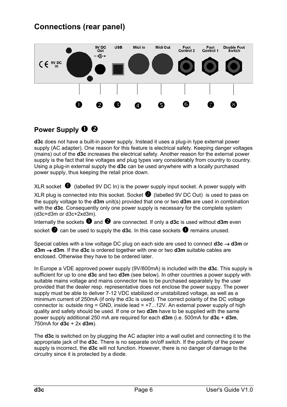 Doepfer d3c Midi/USB Organ Controller User Manual | Page 6 / 16