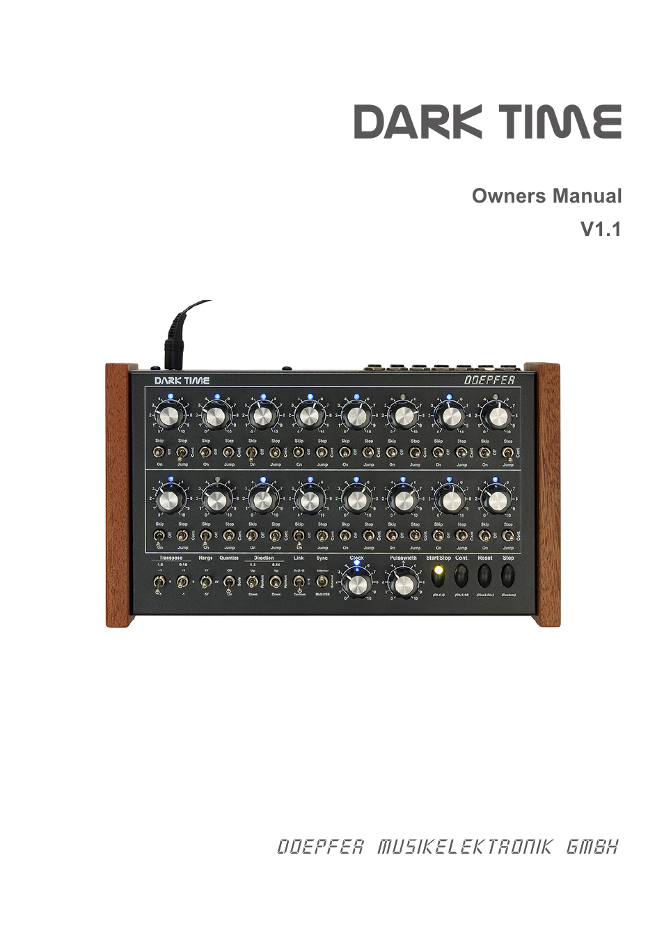 Doepfer Dark Time Sequencer User Manual | 28 pages