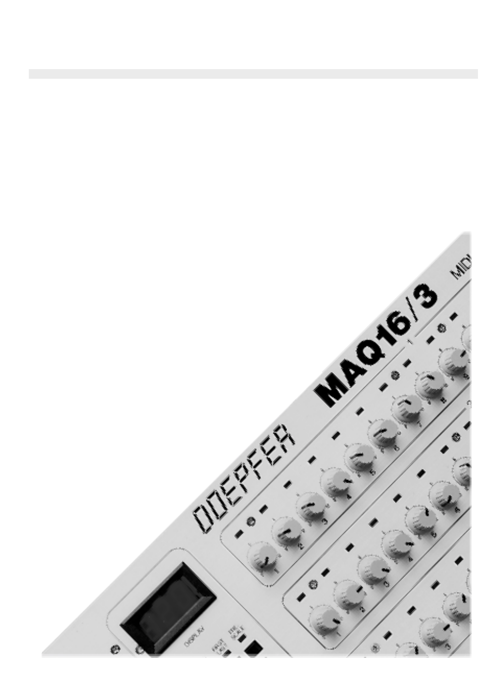 Doepfer MAQ16/3 Sequencer User Manual | 32 pages