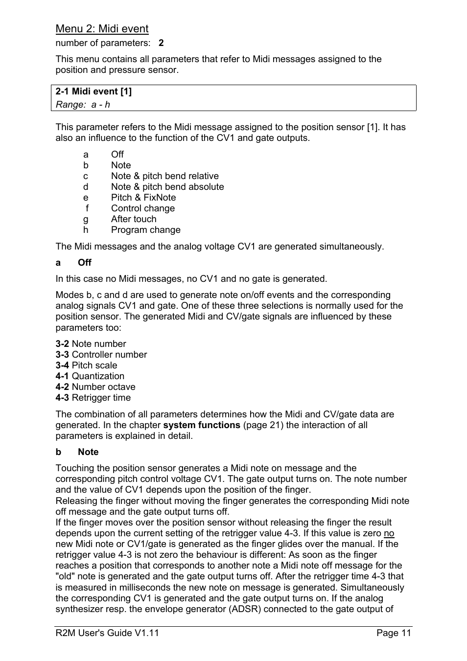 Doepfer R2M Midi-Ribbon-Controller User Manual | Page 11 / 28