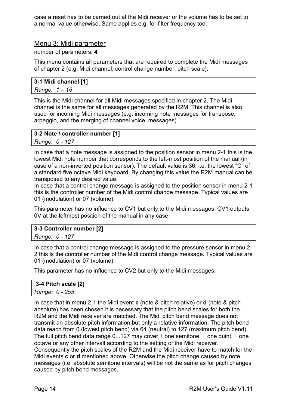 Doepfer R2M Midi-Ribbon-Controller User Manual | Page 14 / 28