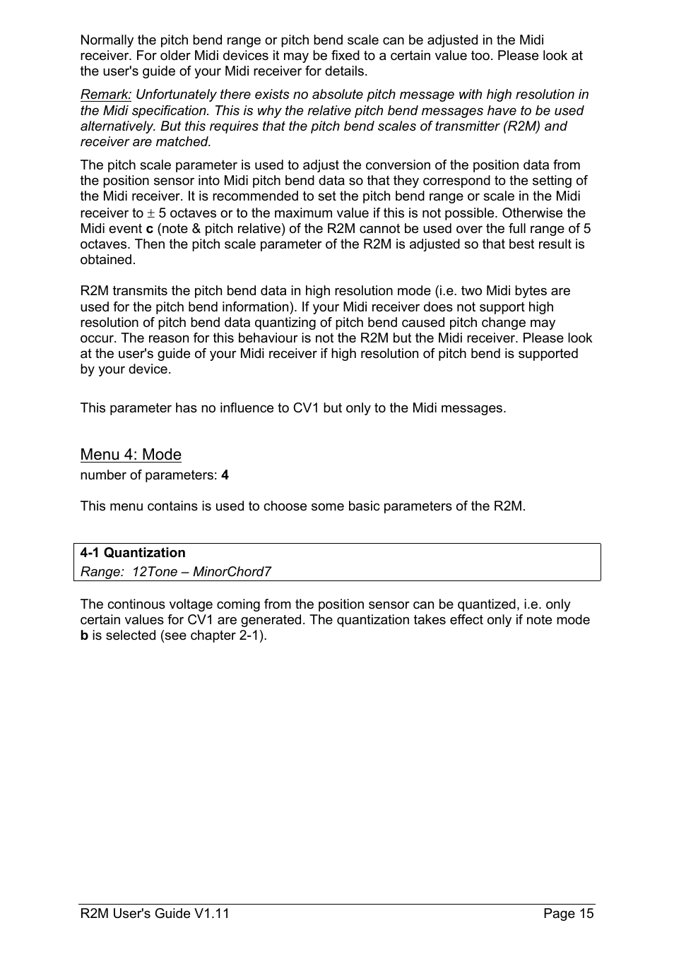 Doepfer R2M Midi-Ribbon-Controller User Manual | Page 15 / 28