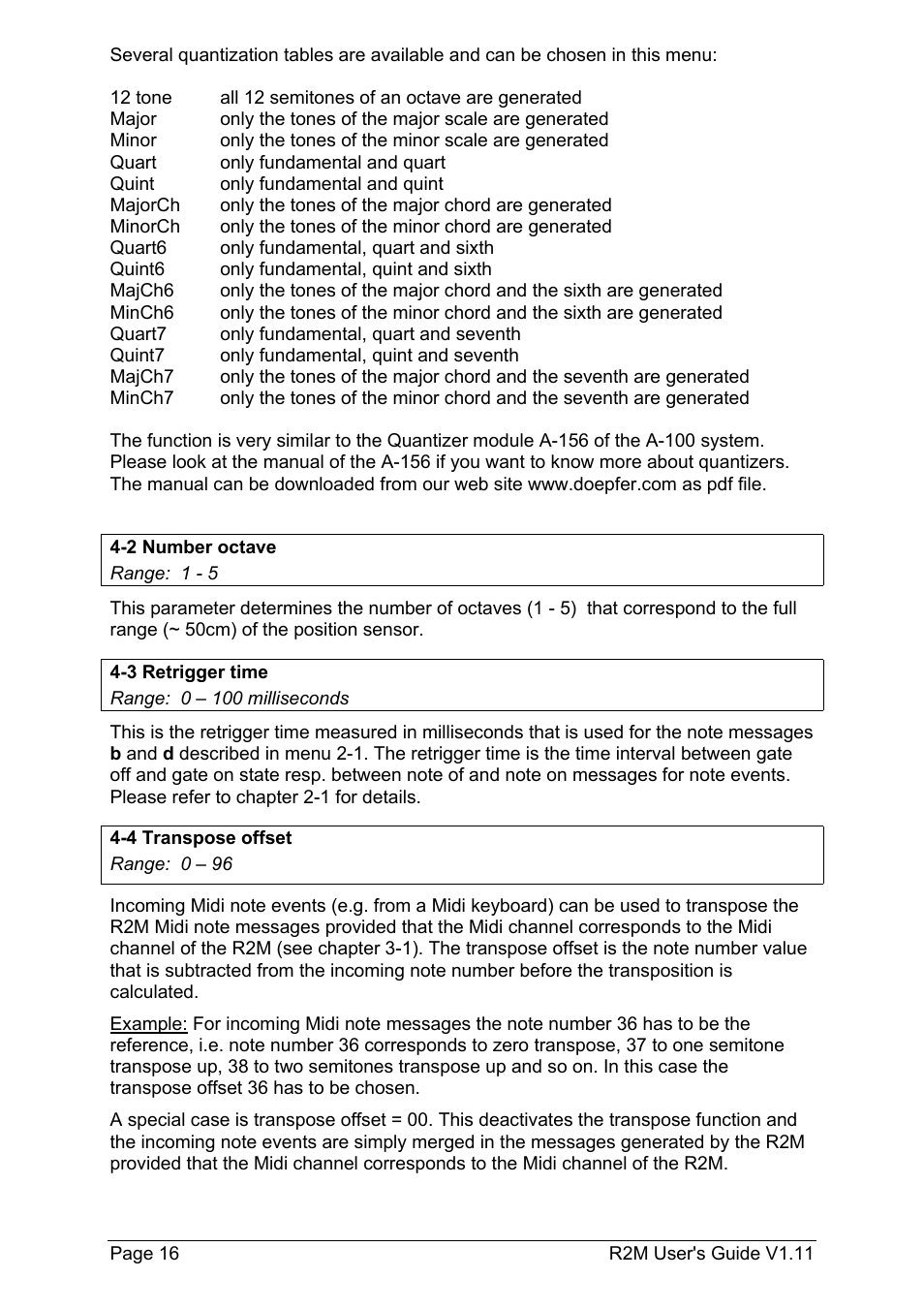 Doepfer R2M Midi-Ribbon-Controller User Manual | Page 16 / 28