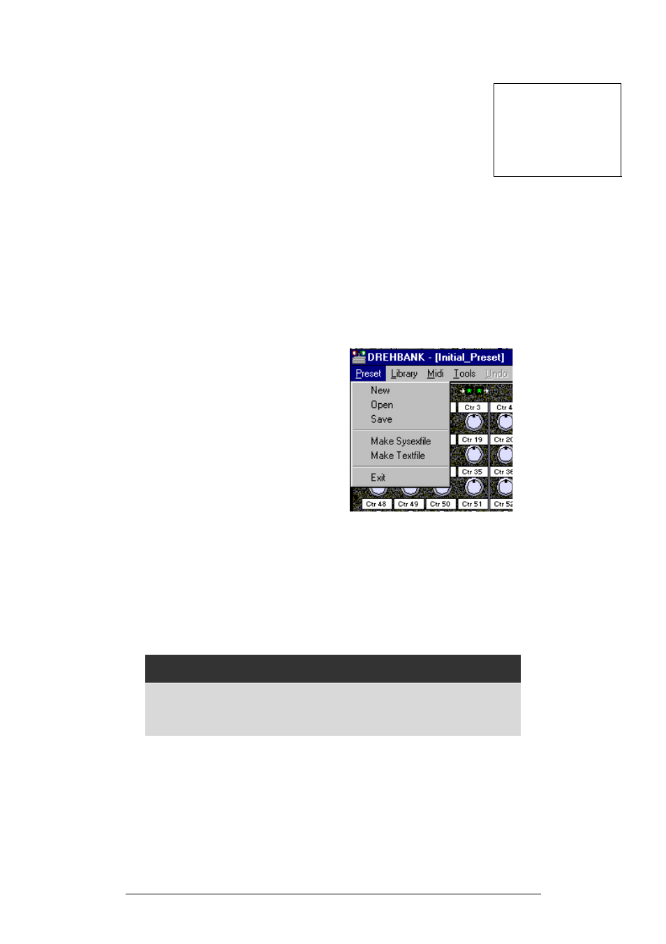 The editing software | Doepfer Drehbank Midi Control Box (device no longer available) User Manual | Page 20 / 39
