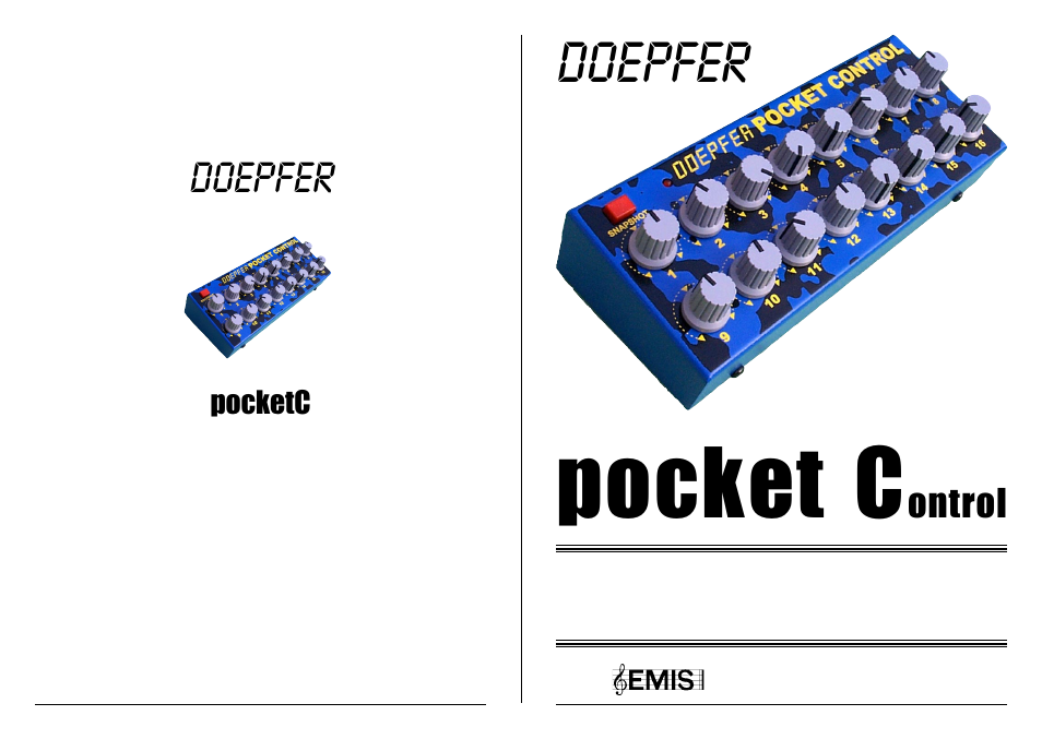 Doepfer Pocket Control/Pocket Fader (device no longer available) User Manual | 12 pages