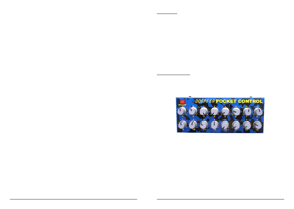 Forward, The pocket control | Doepfer Pocket Control/Pocket Fader (device no longer available) User Manual | Page 3 / 12