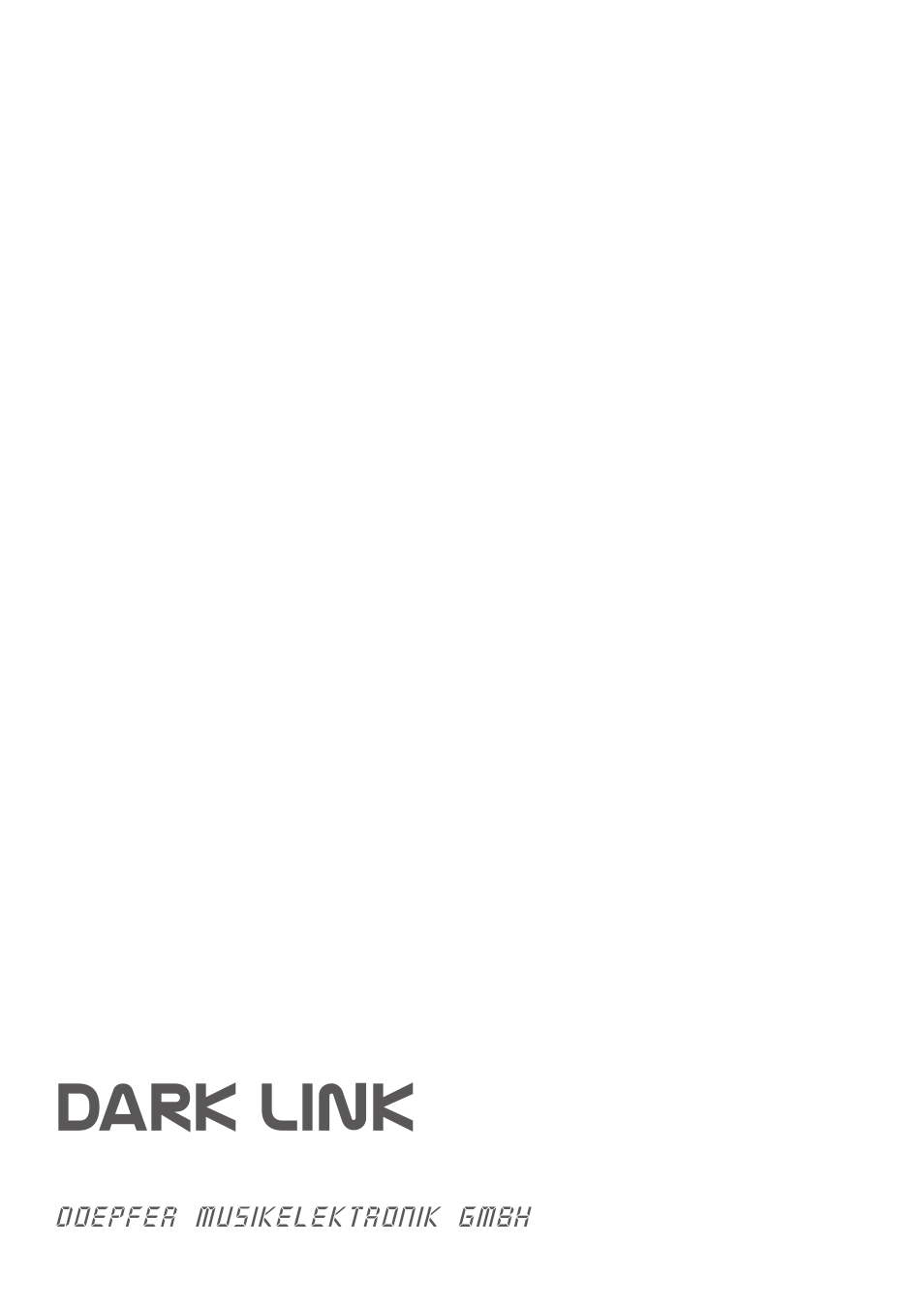 Dark link | Doepfer Dark Link USB/Midi to CV/Gate Interface User Manual | Page 20 / 20
