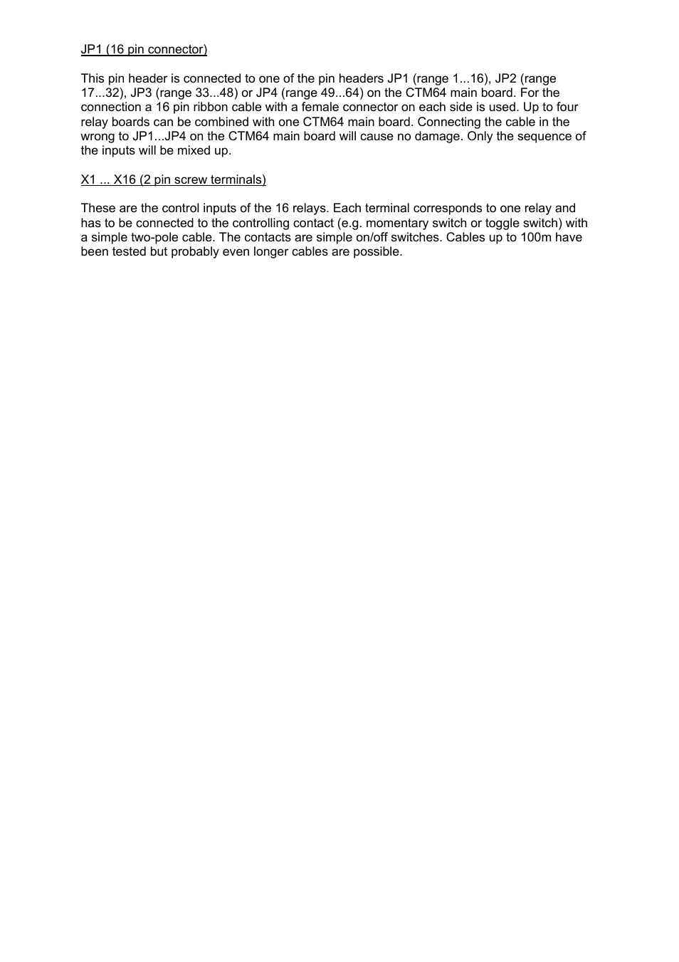 Doepfer CTM64 Relay Board User Manual | Page 4 / 8