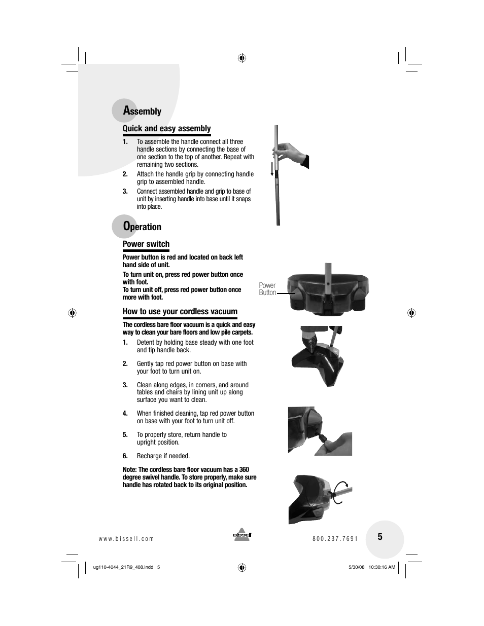 Bissell 21R9 User Manual | Page 5 / 12