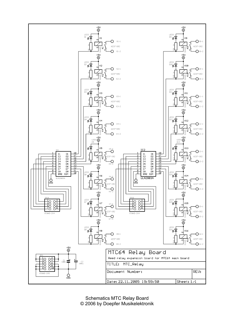 Doepfer MTC64 Relay Board User Manual | Page 6 / 8