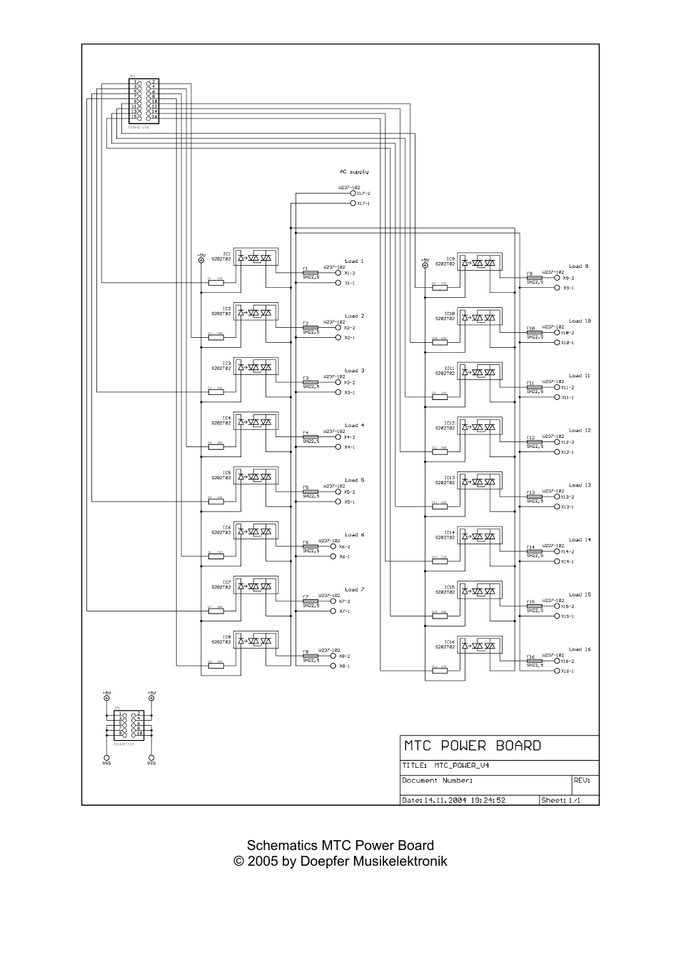 Doepfer MTC64 Power Board User Manual | Page 7 / 8
