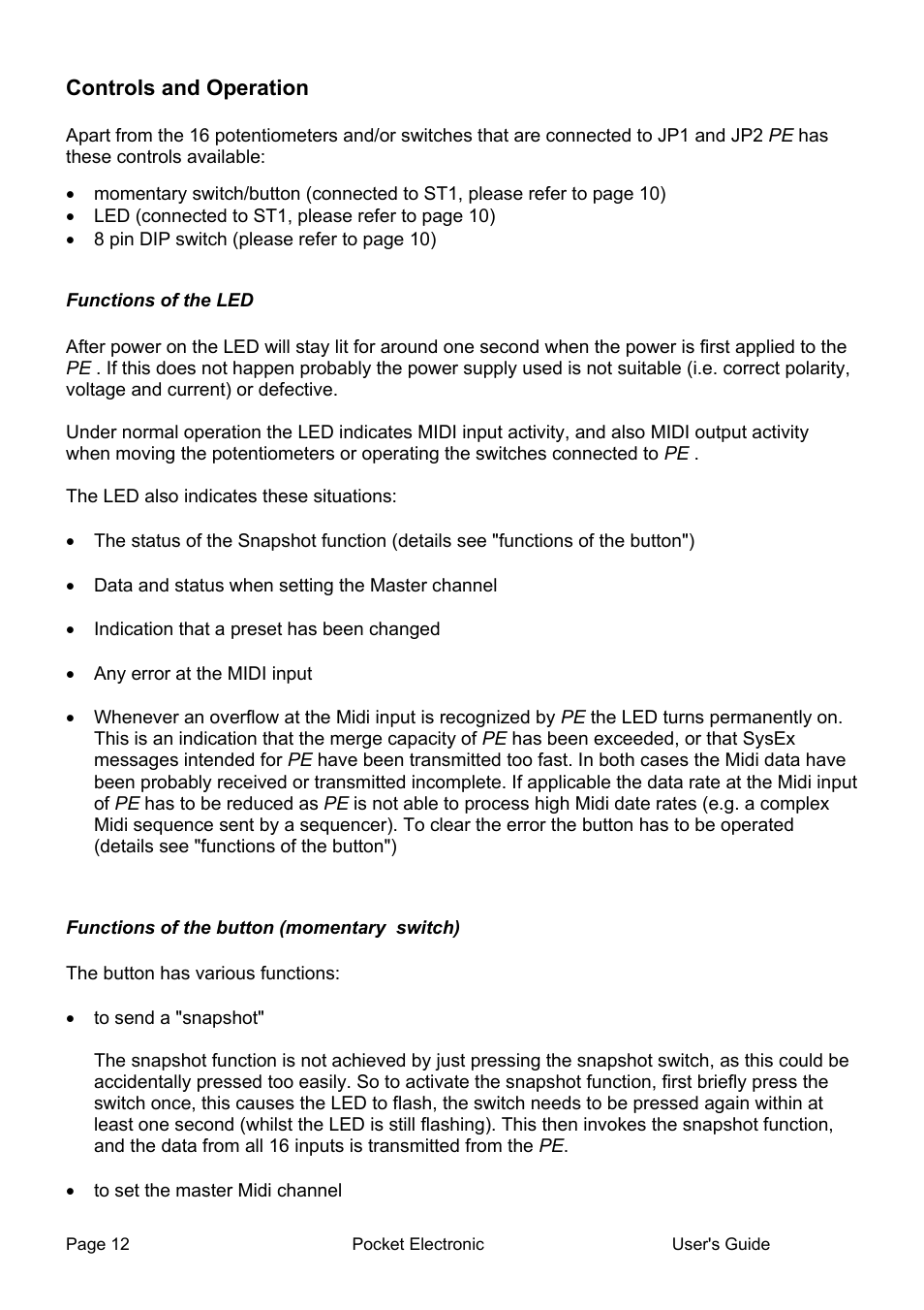 Doepfer Pocket Electronic User Manual | Page 12 / 32