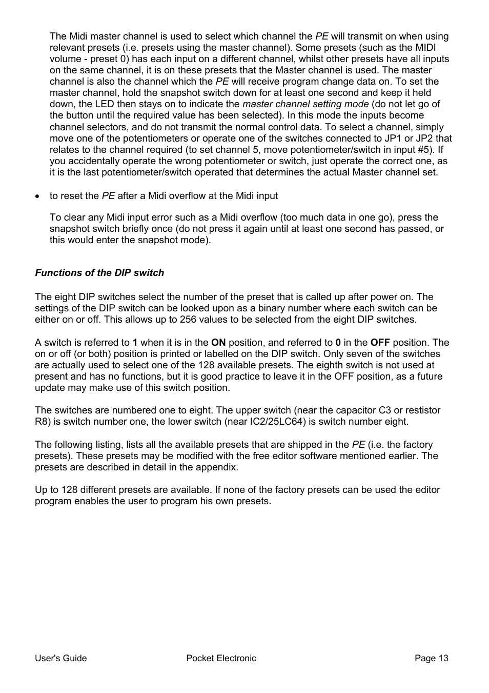 Doepfer Pocket Electronic User Manual | Page 13 / 32