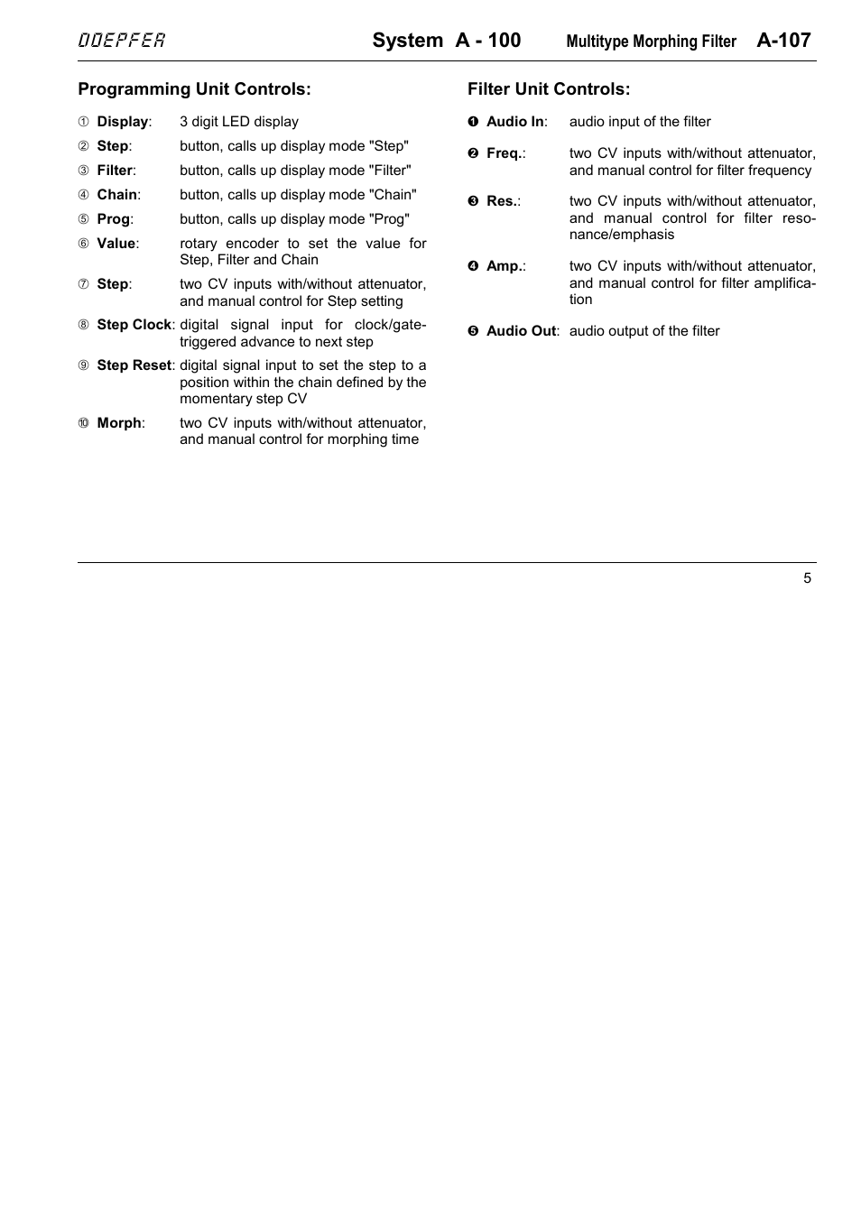 System a - 100, A-107, Doepfer | Doepfer A-100(~ 40 MB) User Manual | Page 109 / 744