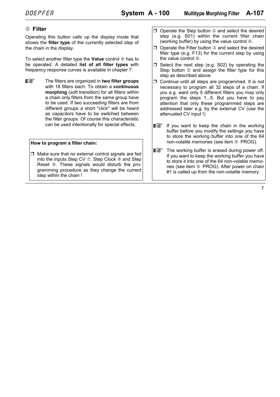 System a - 100, A-107, Doepfer | Doepfer A-100(~ 40 MB) User Manual | Page 111 / 744